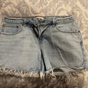Abercrombie & Fitch Light Blue Denim Shorts